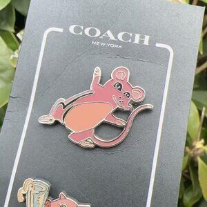 NWT COACH ENAMAL PIN SET